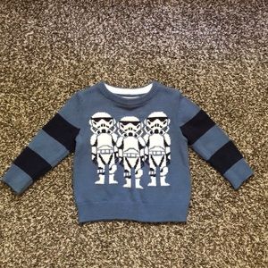 12-18 months Gap sweater with Stormtroopers